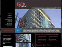 Tablet Screenshot of mjdglass.com